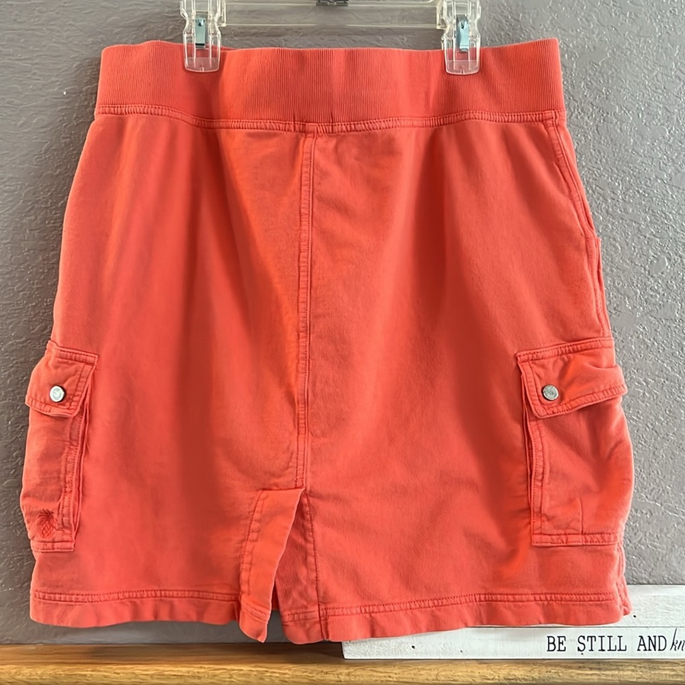 Tommy Bahamas relax, short, cotton, elastic waist skirt bright coral size m - Picture 4 of 7